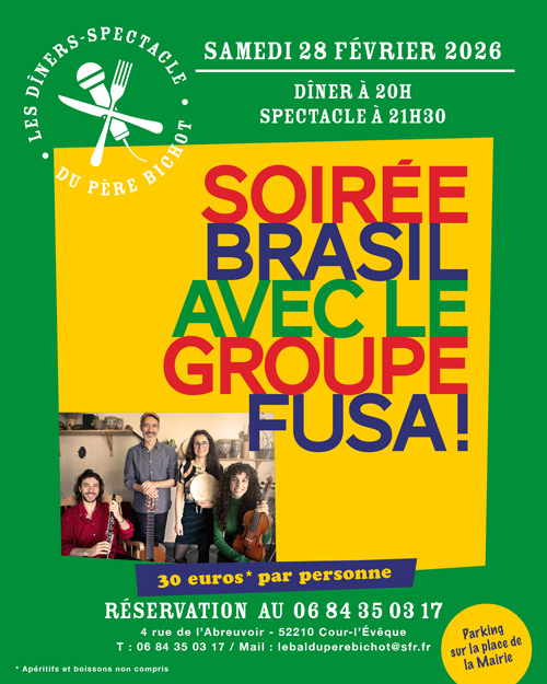 Soirée BRASIL : le Samedi 28 Février 2026