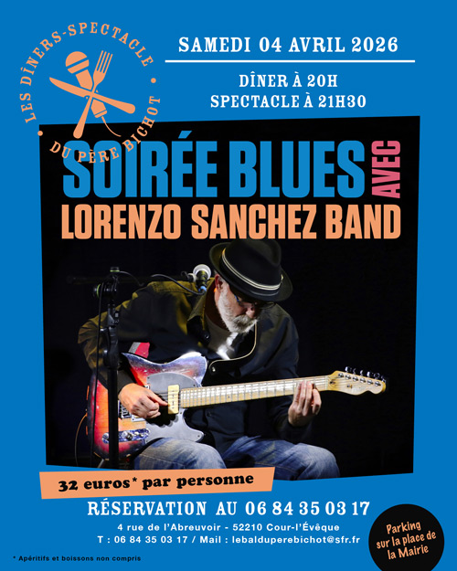 Soirée SOIRÉE BLUES : le Samedi 4 Avril 2026
