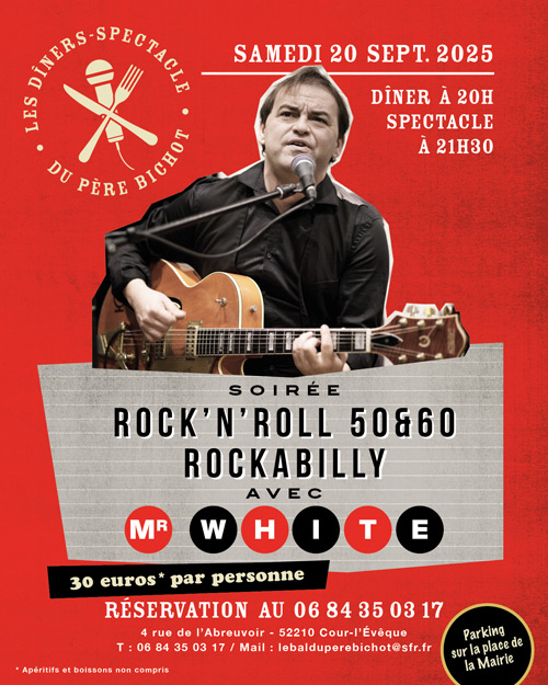 Soirée Rock & Rockabilly : le Samedi 20 Septembre 2025